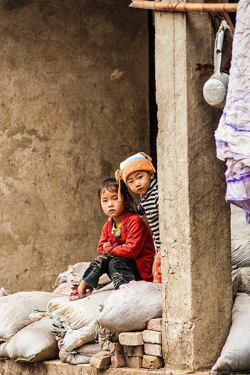 Yuanyang, dzieci w wiosce Malizhai (Yunnan (Chiny) 2012, część 2/2)